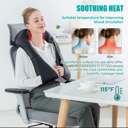 Lublaze Neck and Shoulder Massager Heated Back Massager