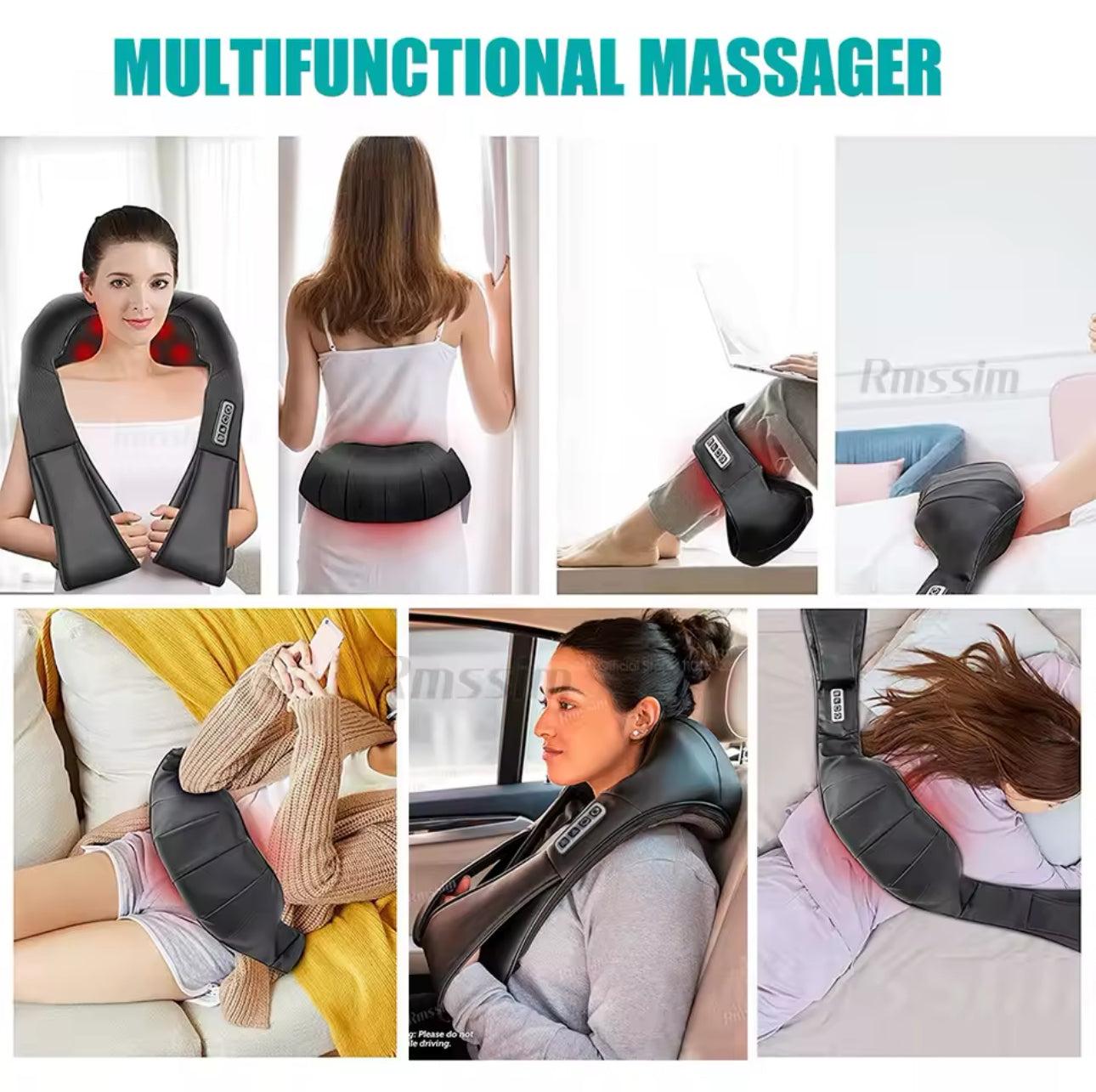 Lublaze Neck and Shoulder Massager Heated Back Massager