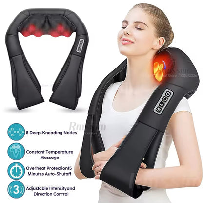 Lublaze Neck and Shoulder Massager Heated Back Massager